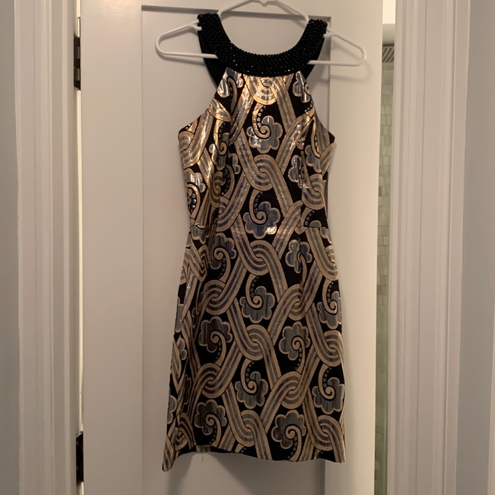 Lilly Pulitzer metallic dress